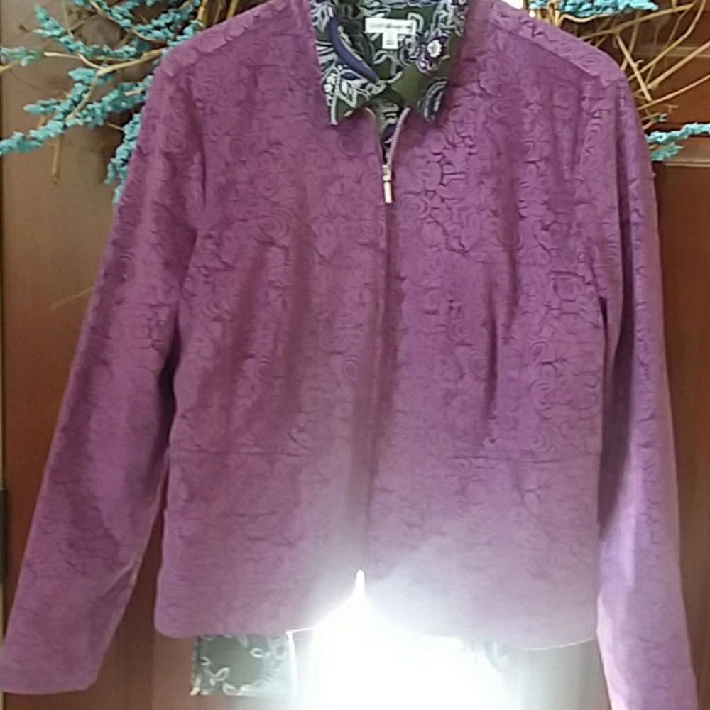 Christopher and banks Plum colored corduroy blazer